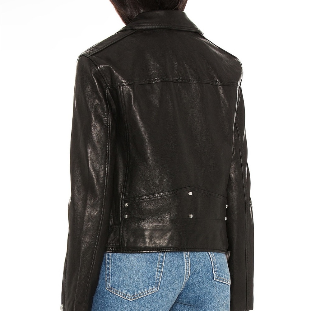 All saints Luna leather biker jacket - Picture 2 of 8